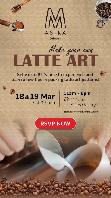 M Astra: Latte Art Workshop Poster